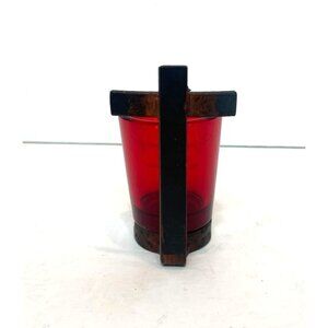 Jan Barboglio House Blessing Cross Red Votive Candle Small 4" x 2.25" Diameter